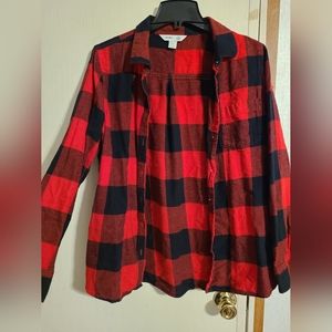Old Navy womens LG plaid flannel